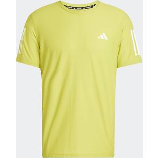 adidas Own The Run Tee Løbeshirt Herrer størrelse L farve gul