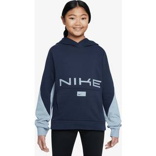 Nike Dri-FIT Multi Hoodie til Junior - Blå, komfortabel hættetrøje til løb og fritid