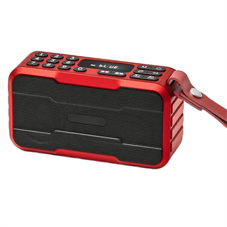 Bærbar radio FM mini Bluetooth-radioer højttaler med mikrofon, B