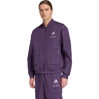 Mercedes - AMG Petronas Formula 1-holdets eksklusive, vævet bomberjakke - Aurora Plum - L