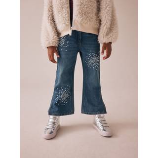 Next Varmeforseglede, udsmykkede flare jeans (3-16år)