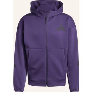 New adidas Z.N.E. Full-Zip Hooded træningsjakke - Aurora Plum - M Tall