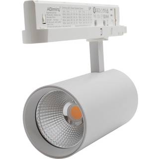 29W Dæmpbar hvid skinnespot - LEDlife, 140 lm/W, RA 90, 38 grader, 3-faset - Dæmpbar : Dæmpbar, Farve på hus : Hvid, Kulør : Neutral, Spredning : 38°