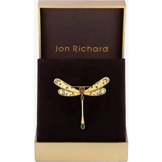 Jon Richard Jon Richard Plated Crystal and Multi Coloured Dragonfly Brooch