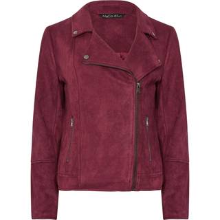 M & Co M & Co Red Suede Biker Jacket