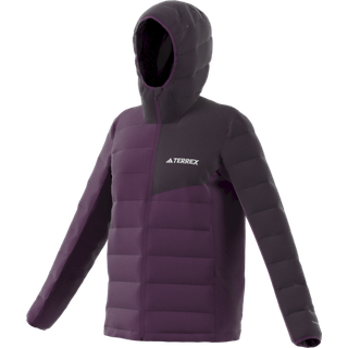 Terrex Multi Light Down CLIMAWARM hættejakke - Aurora Plum / Aurora Black