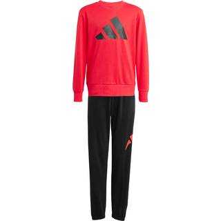 adidas Badge of Sport Large Logo Tracksuit Junior, Rød - 9-10Y