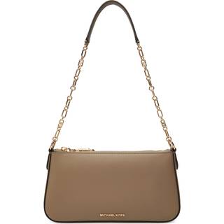 MK Empire Medium Leather Chain-Link Pochette - Natural - Michael Kors - ONE SIZE