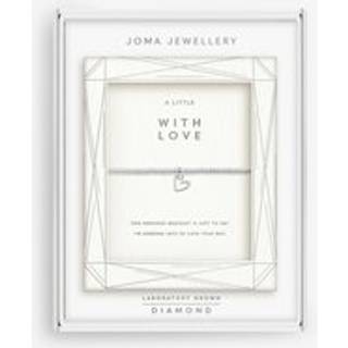 Joma Boxed Lab Grown With Love Heart Bracelet - Silver - 17.5cm