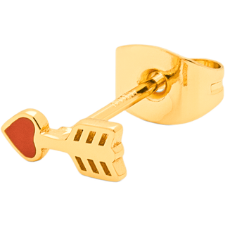 Amor Ørering, Gold Plated Red Passion