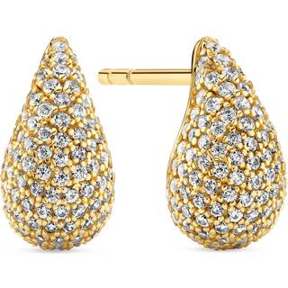Goccia Calare Piccolo Øreringe, Gold Plated