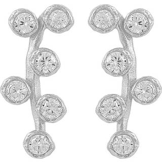 Hultquist Amber øreringe i sølv med zirkonia