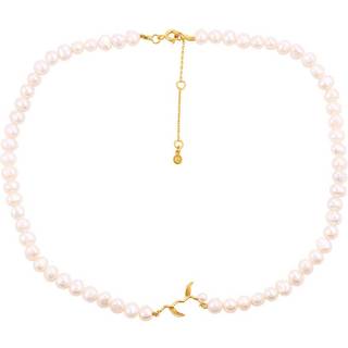 Hultquist Marigold pearl halskæde i guldbelagt med perle
