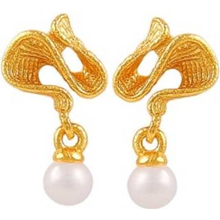 Hultquist Hedda petite øreringe i guldbelagt med perle