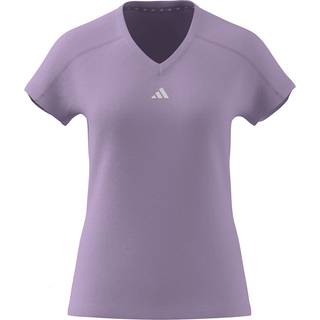 adidas adidas Purple Aeroready Train Essentials Minimal Branding V-Neck T-Shirt