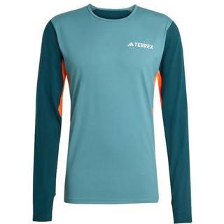 adidas Terrex Multi Synthetic Base Layer Long Sleeve Funktionsshirt Herrer størrelse L farve turkis