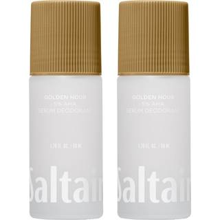 Saltair Serum Deodorant Golden Hour 2 pakke. 5% AHA formel. Mlkesyre og mandelsyre deodorant. Aluminiumsfri lugtkontrol til kvinder og mnd. Tra