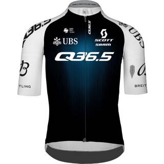 Q36.5 Gregarius Q36.5 Pro Cycling Team Jersey Cykeljersey Herrer størrelse XL farve sort