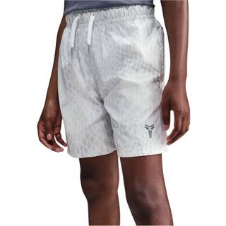 Vævede Kobe-basketballshorts til større børn - hvid - XL