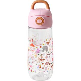RICE A/S 550 Ml Drikkeflaske Af Plast Til Børn Pink Fun Fair One Size    One Size  Unisex