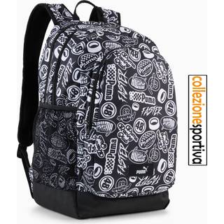 PUMA Academy 29L All-Over Print Backpack, Accessories, Black/Turbo Aop, OSFA