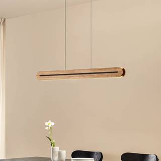 Hængelampe Darnor Lucande, dæmpbar, Lyst træ, Stue/spisestue, Træ, Moderne