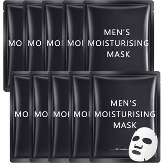 LJYBoBin 10 STK Hydrating Facial Sheet Masks Letv?gts ?ndbar ansigtsmaske Opfriskende oliekontrol Face Sheet Mask Hudpleje Langtidsholdbar fugtgi