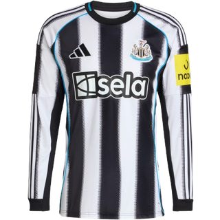 Newcastle United FC 25/26 Long Sleeve hjemmebanetrøje - Black / White - 3XL