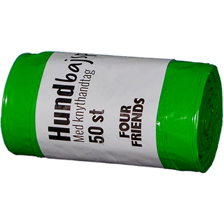 FourFriends hundposer m. håndtag, grøn - 50 stk.