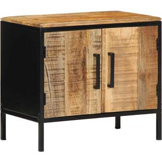 Natskab Brun og sort 50 x 30 x 45 cm Massivt mangotræ