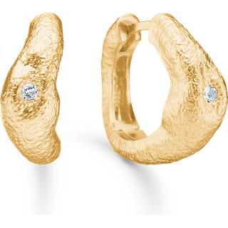 Studio Z Lumi øreringe i forgyldt med cubic zirkonia