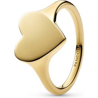 Pandora Ring - Engravable heart - 163988C00 - gold