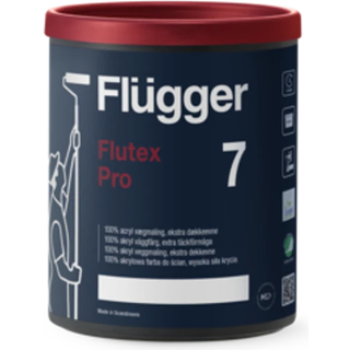 Svanemærket Vægmaling - Flügger Flutex Pro 7 0,7 L Hvid