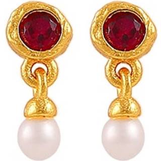 Hultquist Amber petite øreringe i guldbelagt med zirkonia