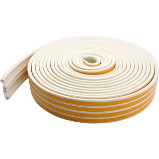 Selvklæbende tætningsliste, P-form, hvid, 24 m