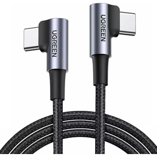 Vinklet USB-C til USB-C Kabel - Ugreen US323 - 1m - Sort