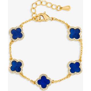 Jon Richard Jon Richard Forgyldt Lapis Kløver Armbånd