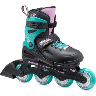 Rollerblade Fury Junior Justerbar Fitness Inline Skate Black & Sea Green