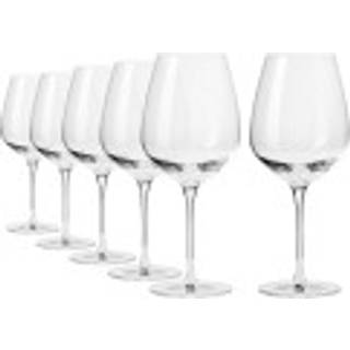 Sæt med 6 Pinot Noir vinglas, krystalglas, 810ml, "Divine" - Krosno