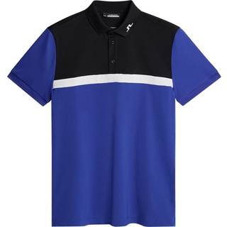 J. Lindeberg J. Lindeberg Blue/Black Golf Jeff Polo Shirt - Small Regular