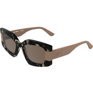 Karl Lagerfeld Kvinde KL6206S 019 Solbriller Acetat Havana Brun Firkantet Normal