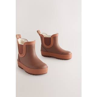 Next Brown Rust Warm Lined Ankle Wellies