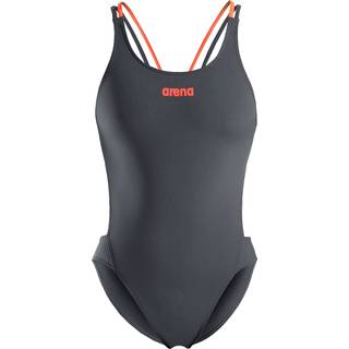 Arena badedragt til damer - Tech Multi Solid - Grå/orange