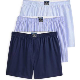 Polo Ralph Lauren 3-Pack Woven Boxer Blue/Navy/Blue Stripe