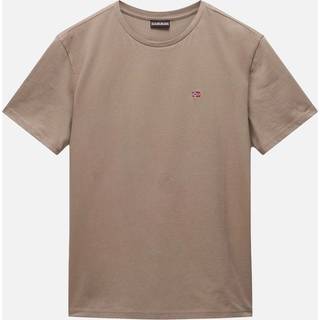 Napapijri Salis Sum Logo T Shirt Brown