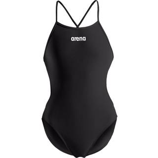 Arena badedragt til damer - Solid Tie Back - Sort