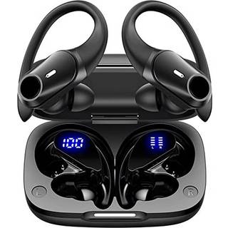 Sports TWS Høretelefoner IPX7 med Opladningsetui T59 - HiFi - Sort