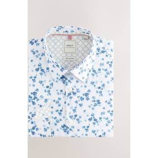 Next 100% Bomuld Langærmet Single Cuff Printed Formelle skjorter - EU 38 Almindelig