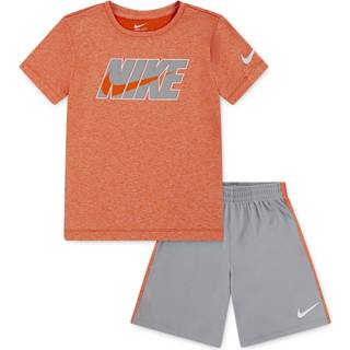 Nike Nike Grey Little Kids Drop T-Shirt and Shorts Set