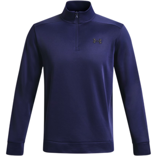 Sweatshirt Under UA Armour Fleece 1/4 Zip-NVY 1373358-410 Størrelse XL